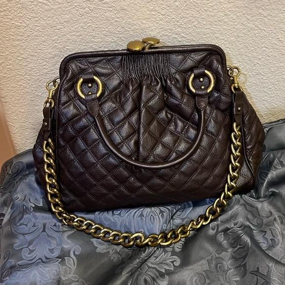 Faux Leather Satchel Purse - Picture 1 of 8